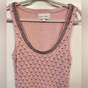 Cara Cara Zelda dress - A Beaded Pointelle Dress in a Lovely Blush Pink